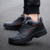 Men in the winter snow boots and cotton outdoor shoes hiking shoes to keep warm