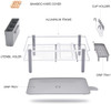 Aluminum Dish Rack, Sink Dish Drying Rack, Dish Drainer with Anti-Rust Frame