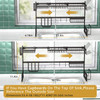 BASSTOP Over The Sink Dish Drying Rack, 2-Tier Dish Rack