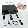 1000W Stereo Speaker Home Audio Receiver w/ FM Radio, USB, Headphone