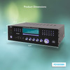 1000W Stereo Speaker Home Audio Receiver w/ FM Radio, USB, Headphone