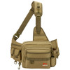 Piscifun Fishing Bag Multifunctional Fishing Tackle Bag Nylon Outdoor Water-resistant Sling Reel Lure Bag Black Khaki Camouflage