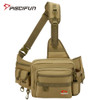 Piscifun Fishing Bag Multifunctional Fishing Tackle Bag Nylon Outdoor Water-resistant Sling Reel Lure Bag Black Khaki Camouflage