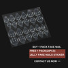 Reusable Stick-On-Nails 24pcs Full Cover Nail Artificial Tips Press On Nails Tips