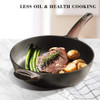 Nonstick Skillet,Deep Frying Pan with Glass Lid