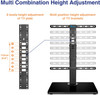 Rentliv Universal TV Stand Base - Tabletop TV Stand for 32-55 inch TVs with Wooden Base - 8 Level Height
