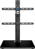Rentliv Universal TV Stand Base - Tabletop TV Stand for 32-55 inch TVs with Wooden Base - 8 Level Height