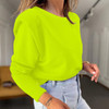 Women Autumn Winter Long sleeve Ruffled Sweatshirts Casual Solid Color O Neck Pullovers Tops Ladies Fitted Fleece Sweatshirts