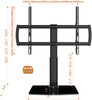 Universal TV Stand/ Base Tabletop TV Stand with Wall Mount for 32