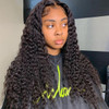 Brazilian Kinky Curly Human Hair Wigs 13x4 Lace Front Pre Plucked