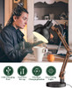 Swing Arm Desk Lamp with Wireless Charging