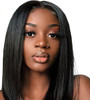 Straight Brazilian Remy 4x4 Lace Closure Short Bob Blunt Cut 180% Density Middle Part