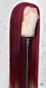 Brazilian Straight T Lace Part Wig 99J Human 13*0.5 Lace Wig Burgundy