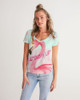 Flamingo Life FLAMINGO FUN Women's V-Neck Tee