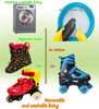 Roller Skates for Kids Girls with Adjustable Size