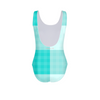 Flamingo Life Green Plaid Women's One-Piece Swimsuit