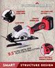 Cordless Circular Saws, Two 24 Teeth Blades 20V 4.0Ah Battery and Charger Included.