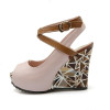 Slingback Wedge High Heel Sandals | Peep Toe Platform Shoes Slingback Wedge High Heel Sandals | Peep Toe Platform Shoes