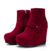 Wedge Heel Boots | Platform Heel Ankle Boots