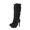 Denim Knee High Boots | Women's Platform Boots