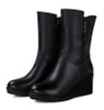 Genuine Leather Platform Boots | Wedge Heels Boots