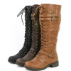 Knee High Combat Boots | Women's Motorcycle Boots