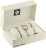 Swarovski Crystal-Accented Gold-Tone Bangle Watch and Bracelet Set