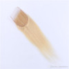 #613 Blonde Human Hair Bundles With Lace Closure Brazilian Virgin Hair 9A Blonde Straight Hair Bundles With Closure 4x4