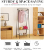 Clothes Rack Portable with 2-Tier Shelves