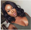 Bob Lace Front Wigs Glueless Full Lace Human Hair Wigs Natural Wavy | 100% Lace Front Wigs
