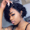 Lace Frontal Human Hair Wig Bob Water Wave Hair | 100% Lace Front Wigs