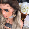 Platinum Gradient & Light Brown Lace Front Wig | 100% Lace Front Wig