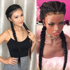New Pre Braided Lace Front Wig | 100% Lace Front Wig