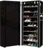 10 Tier Shoe Rack with Cover 27 Pair