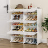 Portable Shoe Rack Organizer 24 Pair Tower Shelf