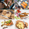 Knife Set, Elegant Life 15-Piece Kitchen Knife Set with Block Wooden