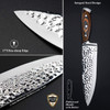 Knife Set, Elegant Life 15-Piece Kitchen Knife Set with Block Wooden