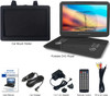 WONNIE 16.9" Portable DVD/CD Player with 14.1" Large Swivel Screen