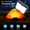 LED Camping Lights 3 Mode Outdoor Tent Camping Lantern Solar Flashlights Lamp