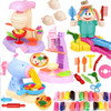 Handmade DIY Colored Clay Space Plasticene Model Toy Barber Noodle Maker Clay