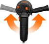 7.5-Amp 4-1/2-Inch Angle Grinder with Reversible Handle, Three Grinding Discs. 7.5-Amp 4-1/2-Inch Angle Grinder with Reversible Handle, Three Grinding Discs.