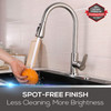 Mueller Single Handle Stainless Steel Kitchen Sink Faucet, Mueller Single Handle Stainless Steel Kitchen Sink Faucet,