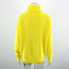 Women Sweaters Autumn Winter Loose Solid Blue Long Sleeve Tops Turtleneck Knitted Pullover Clothes  Fall Sweaters For Women