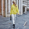 Women Sweaters Autumn Winter Loose Solid Blue Long Sleeve Tops Turtleneck Knitted Pullover Clothes  Fall Sweaters For Women