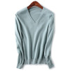 Knitted Sweater Autumn Long Sleeve V Neck Pullover Basic Thin Tops White Jumpers Sweaters Knitwear Women  Fashion Clothes