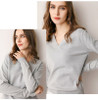 Knitted Sweater Autumn Long Sleeve V Neck Pullover Basic Thin Tops White Jumpers Sweaters Knitwear Women  Fashion Clothes