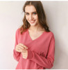 Knitted Sweater Autumn Long Sleeve V Neck Pullover Basic Thin Tops White Jumpers Sweaters Knitwear Women  Fashion Clothes