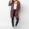 Women Long Hooded Cardigan Autumn Pockets Long Women Sweater Cardigan