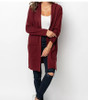 Women Long Hooded Cardigan Autumn Pockets Long Women Sweater Cardigan