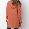 Women Long Hooded Cardigan Autumn Pockets Long Women Sweater Cardigan